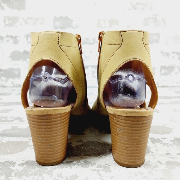 Gabor Brown Leather Strappy Heels Open Toe Sandals M702 - Picture 6 of 14